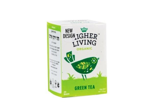 הייר ליבינג תה ירוק אורגני 20 שקיקים