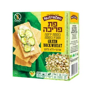 פת פריכה אורגנית ללא גלוטן-כוסמת ירוקה 100 ג'